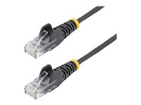 StarTech.com 3m Slim LSZH CAT6 Ethernet Cable, 10 Gigabit Snagless RJ45 100W PoE Patch Cord, CAT 6 10GbE UTP Network Cable w/Strain Relief, Black, ETL, Low Smoke Zero Halogen - Category 6 - 28AWG (N6PAT300CMBKS) - Patch-kabel - RJ-45 (hane) till RJ-45 (hane) - 3 m - CAT 6 - hakfri - svart N6PAT300CMBKS