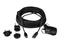 StarTech.com 15 m aktiv USB 2.0-förlängningskabel - M/F - USB-förlängningskabel - USB (hona) till USB (hane) - USB 2.0 - 15 m - aktiv - svart - för P/N: SVA5H2NEUA, UUSBOTG USB2AAEXT15M