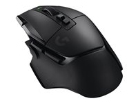 Logitech G G502 X LIGHTSPEED - Mus - optisk - 8 knappar - trådlös - 2.4 GHz - USB Logitech LIGHTSPEED-mottagare - svart 910-006180