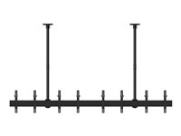 Multibrackets M Pro MBC4X1U - Konsol - aluminium, stål - svart - skärmstorlek: 32"-65" - takmonterbar 7350073733484