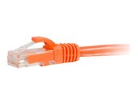 C2G Cat5e Booted Unshielded (UTP) Network Patch Cable - Patch-kabel - RJ-45 (hane) till RJ-45 (hane) - 50 cm - UTP - CAT 5e - formpressad, hakfri, tvinnad - orange 83602