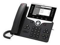 Cisco IP Phone 8811 - VoIP-telefon - SIP, RTCP, RTP, SRTP, SDP - 5 rader - träkol - återanvänd - TAA-kompatibel CP-8811-3PCC-K9-RF