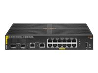 HPE Aruba 6100 12G Class4 PoE 2G/2SFP+ 139W Switch - Switch - Administrerad - 12 x 10/100/1000 (PoE+) + 2 x 1 Gigabit / 10 Gigabit SFP+ + 2 x 1000Base-T - rackmonterbar - PoE+ (139 W) JL679A#ABB