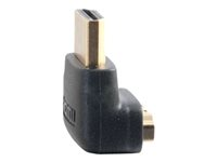 C2G 90° Down Adapter - HDMI-adapter - HDMI hane till HDMI hona - svart - 90° kontakt 80562