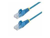 StarTech.com 10m Blue Slim CAT6 Ethernet Cable, Snagless, 28AWG, LSZH - Patch-kabel - RJ-45 (hane) till RJ-45 (hane) - 10 m - 3.6 mm - UTP - CAT 5/5e/6 - IEEE 802.3bt - halogenfri, hakfri - blå N6PAT10MBLS