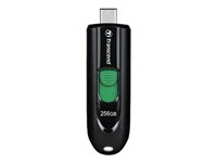 Transcend JetFlash 790C - USB flash-enhet - 256 GB - USB-C 3.2 Gen 1 - svart TS256GJF790C