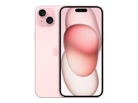 Apple iPhone 15 Plus - 5G smartphone - dual-SIM / Internminne 256 GB - OLED-skärm - 6.7" - 2796 x 1290 pixels - 2 bakre kameror 48 MP, 12 MP - front camera 12 MP - rosa MU193QN/A