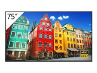 Sony Bravia Professional Displays FW-75BZ30J - 75" Diagonal klass LED-bakgrundsbelyst LCD-skärm - digital skyltning - 4K UHD (2160p) 3840 x 2160 - HDR - Direct LED FW-75BZ30J
