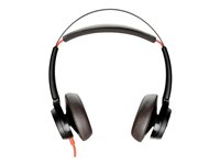 Poly Blackwire 7225 - Blackwire 7200 series - headset - kabelansluten - USB-A - TAA-kompatibel 7S4M8AA