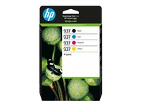 HP 937 - 4-pack - svart, cyan, magenta, gul - original - bläckpatron - för P/N: 403X8B#ABF, 5A0S0C 6C400NE