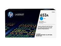 HP 653A - Cyan - original - LaserJet - tonerkassett (CF321A) - för Color LaserJet Enterprise MFP M680; LaserJet Enterprise Flow MFP M680 CF321A