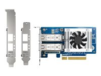 QNAP QXG-25G2SF-CX6 - Nätverksadapter - PCIe 4.0 x8 låg profil - 25 Gigabit SFP28 x 2 - för QNAP TS-H2490FU QXG-25G2SF-CX6