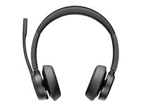 Poly Voyager 4320-M - Headset - på örat - Bluetooth - trådlös, kabelansluten - USB-A via Bluetooth-adapter - svart - Certifierad för Microsoft-teams, Zoomcertifierad 77Y98AA