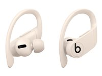 Beats Powerbeats Pro - True wireless-hörlurar med mikrofon - inuti örat - montering över örat - Bluetooth - ljudisolerande - elfenben - för iPad/iPhone/iPod/TV/Watch MY5D2ZM/A