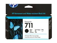 HP 711 - 80 ml - svart - original - bläckpatron - för DesignJet T100, T120, T120 ePrinter, T125, T130, T520, T520 ePrinter, T525, T530 CZ133A