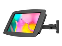 Compulocks Galaxy Tab A8 10.5" Space Enclosure Swing Wall Mount - Monteringssats (vridbar arm, hölje) - svängarm - för surfplatta - låsbar - höggradig aluminium - svart - skärmstorlek: 10.5" - väggmonterbar, bänkskiva - för Samsung Galaxy Tab A8 (10.5 tum) 827B105GA8SB