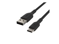 Belkin BoostCharge - USB-kabel - 24 pin USB-C (hane) till USB (hane) - 1 m - svart CAB002BT1MBK