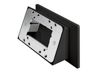 Crestron - Monteringssats (konsol, 2 ytplåtar, vinklat monteringsfäste, häftande dyna) - flera ytor - för pekskärm - plast - smooth black - monterbar på ytor, monterad i väggen, glasmonterad - för Crestron TSW-1070, 770/1070; Room Scheduling Touch Screen TSS-1070, 770; TSS-770 Series TSW-770/1070-MSMK-ANG-B-S