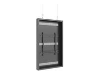 Multibrackets M Pro Series - Hölje - medium - för platt panel - hög ljusstyrka, tråd - stål - svart - skärmstorlek: 55" - takmonterbar 7350105217227