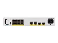 Cisco Catalyst 9200CX - Network Essentials - switch - kompakt - L3 - Administrerad - 8 x 10/100/1000 (PoE+) + 2 x 1000Base-T + 2 x 10 Gigabit SFP+ (upplänk) - rackmonterbar - PoE+ (240 W) - återanvänd C9200CX-8P2X2GE-RF