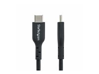 StarTech.com 1m (3ft) USB C Charging Cable, USB-C Cable, USB 2.0 Type-C Laptop Charger Cord, 60W 3A Power Delivery, TPE Jacket, USB-C Data Transfer Cable, M/M - USB-kabel - 24 pin USB-C (hane) till 24 pin USB-C (hane) - USB 2.0 - 5 / 9 / 12 / 15 / 20 V - 3 A - 1 m - USB Power Delivery (60W) - svart USB2CC1MNC