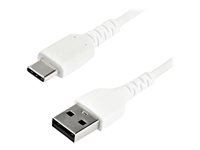 StarTech.com 1 m USB 2.0 till USB-C-kabel -&nbsp;vit - USB-kabel - USB (hane) rak till USB-C (hane) rak - Thunderbolt 3 / USB 2.0 - 1 m - vit RUSB2AC1MW