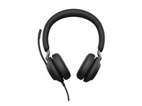 Jabra Evolve2 40 SE UC Stereo - Headset - på örat - kabelansluten - USB-C, USB-A - ljudisolerande - Optimerad för UC 24189-989-799