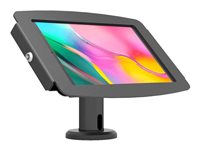 Compulocks Galaxy Tab A7 Lite Space Enclosure Tilting Stand 4" - Monteringssats (ställ, hölje) - tilting kiosk - för surfplatta - låsbar - höggradig aluminium - svart - skärmstorlek: 8.7" - monteringsgränssnitt: 100 x 100 mm - disk-monteringsbar, fristående - för Samsung Galaxy Tab A7 Lite TCDP04870GA7SB