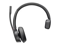 Poly Voyager 4310 - Headset - på örat - Bluetooth - trådlös, kabelansluten - USB-A - svart - Certifierad för Microsoft-teams 77Y93AA