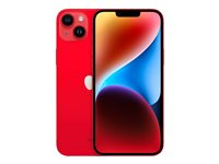 Apple iPhone 14 Plus - (PRODUCT) RED - 5G smartphone - dual-SIM / Internal Memory 256 GB - OLED-skärm - 6.7" - 2778 x 1284 pixlar - 2 bakre kameror 12 MP, 12 MP - front camera 12 MP - röd MQ573QN/A