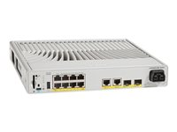 Cisco Catalyst 9200CX - Network Essentials - switch - kompakt - L3 - Administrerad - 8 x 10/100/1000 (PoE+) + 2 x 1000Base-T + 2 x 10 Gigabit SFP+ (upplänk) - rackmonterbar - PoE+ (240 W) C9200CX-8P-2XGH-E