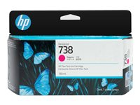 HP 738 - 130 ml - magenta - original - DesignJet - bläckpatron - för DesignJet T950 498N6A