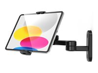 Compulocks Universal Tablet Cling Swing Wall Mount - Monteringssats (väggfäste, svängbar arm) - för surfplatta - svart 827BUCLGVWMB