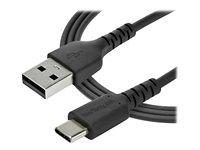 StarTech.com 2 m USB 2.0 till USB-C-kabel -&nbsp;svart&nbsp; - USB-kabel - USB (hane) rak till USB-C (hane) rak - Thunderbolt 3 / USB 2.0 - 2 m - svart - för P/N: CDP2HDUACP2, SECTBLTDT, STNDTBLTMOB RUSB2AC2MB