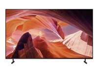 Sony Bravia Professional Displays FWD-55X80L - 55" Diagonal klass (54.6" visbar) - X80L Series LED-bakgrundsbelyst LCD-skärm - med TV-mottagare - digital skyltning - Smart TV - Google TV - 4K UHD (2160p) 3840 x 2160 - HDR - blinkande ram, Direct LED - svart FWD-55X80L