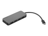 Lenovo USB-C to 4 Port USB-A Hub - Hubb - 4 x SuperSpeed USB 3.0 + 1 x USB-C - skrivbordsmodell GX90X21431