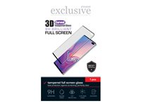 Insmat Exclusive - Skärmskydd för mobiltelefon - helskärm - 3D - glas - ramfärg svart - för Motorola Edge 60 Pro 861-1635