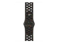 Apple Nike - Band för smart klocka - 46mm - M/L (passar handleder på 160 - 210 mm) - midnattssvart - för Watch Hermès Series 9, SE 3, Series 10, Series 11, Series 8, Series 9, Ultra 2, Ultra 3 MGC34ZM/A