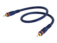 C2G Velocity - Digital audiokabel (koaxial) - RCA hane till RCA hane - 1 m - tredubbelt skärmad koaxial 80263