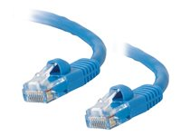 C2G Cat5e Booted Unshielded (UTP) Network Patch Cable - Patch-kabel - RJ-45 (hane) till RJ-45 (hane) - 15 m - UTP - CAT 5e - formpressad, hakfri, tvinnad - blå 83168