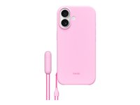 Beats - Baksidesskydd för mobiltelefon - med fällbart ställ - MagSafe-kompatibilitet - polykarbonat - pebble pink - för iPhone 17 MGY64LL/A