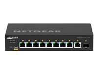 NETGEAR AV Line M4250-9G1F-PoE+ - Switch - L3 - Administrerad - 8 x 10/100/1000 (8 PoE+) + 1 x 10/100/1000 + 1 x Gigabit SFP - sida till sida luftflöde - rackmonterbar - PoE+ (110 W) GSM4210PD-100EUS