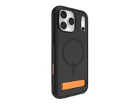 ZAGG Sedona Snap - Baksidesskydd för mobiltelefon - med fällbart ställ - MagSafe-kompatibilitet - grafen - översvämningssvart - för Apple iPhone 17 Pro Max 702319131