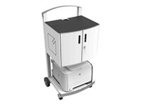 Compulocks CartiPad Uno Tablet / Laptop Charging Rolling Cart 16 Devices UK Power Plug - Vagn (endast laddning) - för 16 surfplattor - svetsat stål - skärmstorlek: 13" UNO-UK