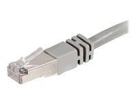 C2G Cat5e Booted Shielded (STP) Network Patch Cable - Patch-kabel - RJ-45 (hane) till RJ-45 (hane) - 4 m - STP - CAT 5e - formpressad - grå 83753