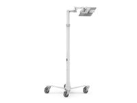 Compulocks Universal Tablet Cling Medical Rolling Cart Extended - Vagn - justerbara dubbla armar - för surfplatta - medicinsk - metall - vit - skärmstorlek: 7"-13" - för Compulocks Universal Tablet Cling Medical Rolling Cart Extended MCRSTDEXWUCLGVWMW