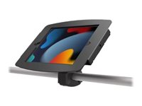 Compulocks iPad 10.2" Space Enclosure Rail Mount - Monteringssats (skenmontering, hölje) - för surfplatta - låsbar - höggradig aluminium - svart - skärmstorlek: 10.2" - monteringsgränssnitt: 100 x 100 mm - för Apple 10.2-inch iPad (7:e generation, 8:e generation, 9:e generation) TMR01B102IPDSB