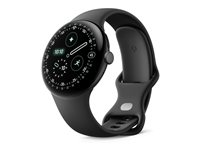 Google Pixel Watch 4 - 45 mm - mattsvart aluminium - smart klocka med aktivt band - fluoroelastomer with soft-touch coating - obsidian - bandstorlek: L - 32 GB - UWB, NFC, Bluetooth, Wi-Fi 6 - 36.7 g GA09962-EU