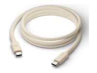 dbramante1928 re-charge - USB-kabel - 24 pin USB-C (hane) till 24 pin USB-C (hane) - 1.5 m - flätad kabel, USB-C Power Delivery (60W) - blå CB20CCBL7210