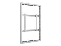 Multibrackets M Pro Series - Hölje - låg profil - för digital skylt - medium - stål - vit - skärmstorlek: 49" - väggmonterbar 7350105211157